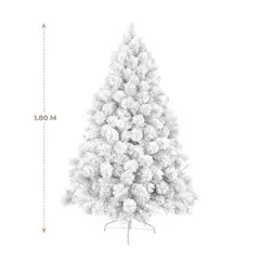 GENERICO - ARBOL NAVIDEÑO BLANCO SUPER PREMIUM NEVADO 150m LAN-210BL