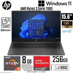HP - Laptop 255 G10 AMD Ryzen 3 7320U 8GB RAM 256GB SSD 15.6" HD - Grey