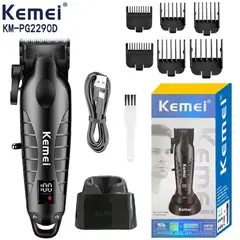 SEISA - Maquina KEMEI Afeitadora Cortadora de Cabello Portatil inalambrico Recargable KM-PG2290D