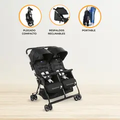CHICCO - Coche Mellicero «OHLALA TWIN» Black