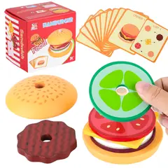 GENERICO - Set de Apilamiento de Hamburguesa Burger Chef Challenge