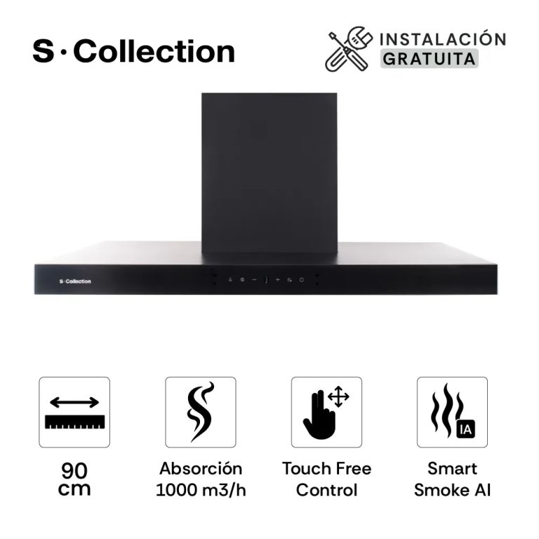 Campana Extractora Decorativa S-Collection Stilux 90cm