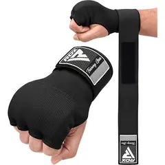 RDX - Par de Guantes Interiores para Boxeo MMA Muay Thai IS2 Negro - L