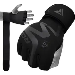 RDX - Guantes Interiores de Neopreno para Boxeo MMA Muay Thai Noir T15 - L