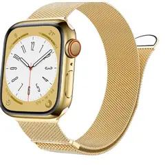 GENERICO - Correa Metal Tejido Imantado para Apple Watch 41mm - DORADO