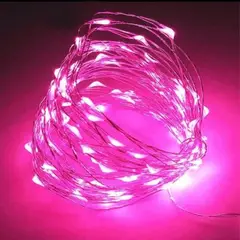 GENERICO - ALAMBRE DE LUCES LED 3 METROS FUCSIA