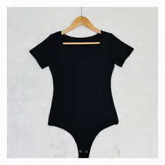 RYBIU IMPORT - Body Cuadrado Mujer Manga Corta