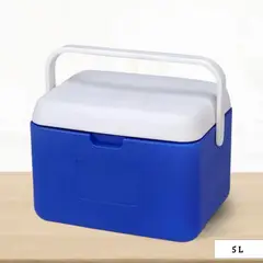 Ichimatsu - Cooler Rectangular Azul con una Sola Asa 5 Litros