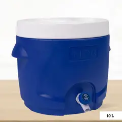 ICHIMATSU - Cooler Juguero Redondo azul con Asa 10 Litros