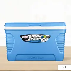 GENERICO - Cooler Rectangular Azul Thermo Wagon 32 litros