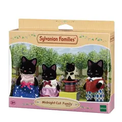 SYLVANIAN FAMILIES - Juguete Sylvanian Ternurin Familia Gato Medianoche Original