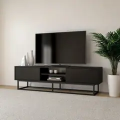 GENERICO - Mesa de TV 75 Rosmery Negro Coricha Home