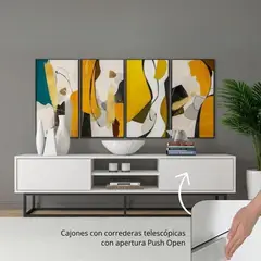 GENERICO - Mesa de TV 75 Rosmery Blanco Coricha Home