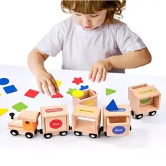 GENERICO - Tren Clasificador de Formas y Colores Aprende y Arrastra