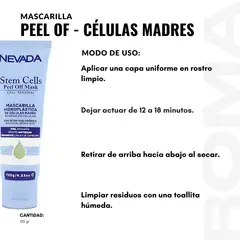 NEVADA NATURAL PRODUCTS - MASCARILLA PEEL OFF CÉLULAS MADRES 120G NEVADA