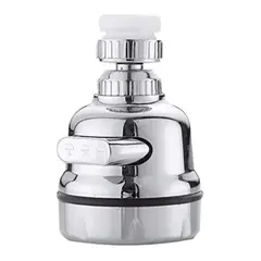 GENERICO - Cabezal Aireador dos funciones de Caño Grifo en ABS Cromado Brillante