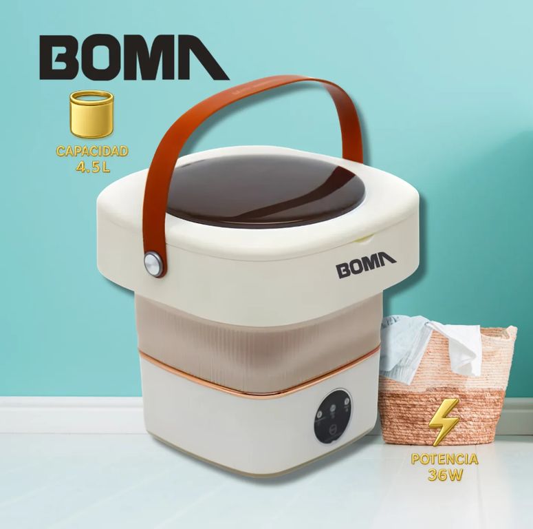 Mini Lavadora Plegable Portátil BOMA Bajo Consumo de Energía