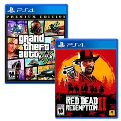 ROCKSTAR GAMES - Rockstar Pack GTA V y Red Dead Redeption 2 Playstation 4