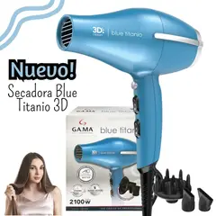 GAMA - Secadora Blue Titanio 3D Therapy Anti-Frizz