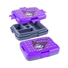 SANRIO - Taper Bento KUROMI 4 Broches 5 Divisiones