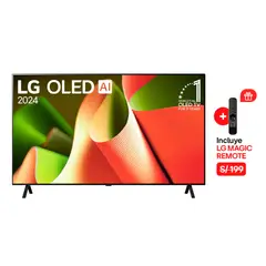LG - TELEVISOR OLED 55” 4K UHD Smart TV AI ThinQ OLED55B4PSA - 2024