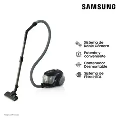 SAMSUNG - Aspiradora Ciclónica Con 2000 W Negra Vcc4580v3k/xzs