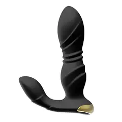 GENERICO - Consolador Vibrador + Control Remoto Exitager Hummer - Negro