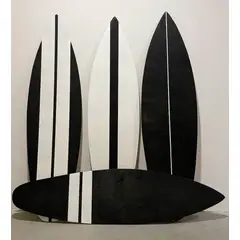 BOSQUE INVERNAL DECORACION ECO ALTERNATIVA - Cuarteto de tablas surf medianas para pared