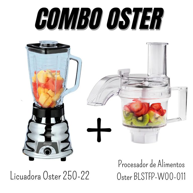 Licuadora 600 Watts + Procesador de Alimentos (Combo 2025)