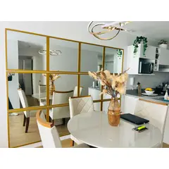 LUMINAR BRILLO & LUZ - Espejos decorativos para sala y comedor marco dorado