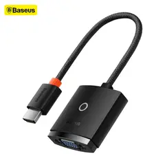 BASEUS - Adaptador HDMI a VGA + Mini Jack 35mm Micro USB