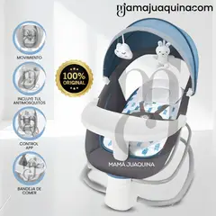 BABY - Mecedora Plegable Eléctrica para Bebés «DOLLY II» Blue