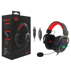 REDRAGON - Auriculares Zeus X RGB H510P-RGB BLACK