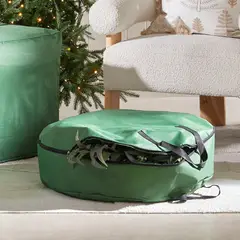 GENERICO - Maletin Funda circular de navidad verde Decoraline Home