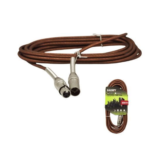 Cable De Micrófono XLR Macho a XLR Hembra 5metros ES-CM-PJ RED 5M