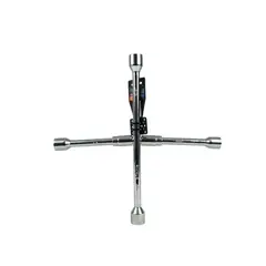 TRUPER - Llave de Ruedas Plegable Tipo Cruz 14 Acero -Truper