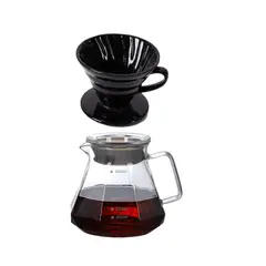 GENERICO - Kit dripper cerámico + jarra de café GRATIS filtro de papel