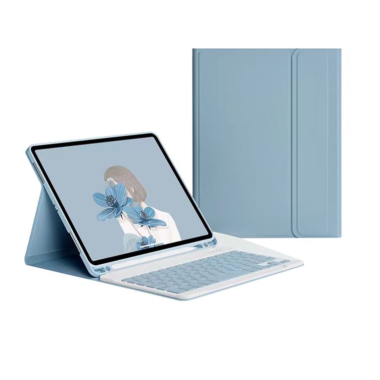Funda con teclado de español (Incluye Ñ) para iPad A16 11.ª y 10.ª Generación 11 y 10.9 pulgadas