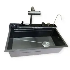 RINOX - LAVADERO MULTIFUNCIONAL 4 CHORROS PREMIUM 7 TECLAS ACERO INOX SS304