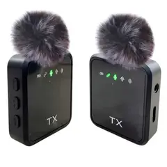 SUN - Micrófonos Inalámbricos F11-2 Negro 2 Micrófonos