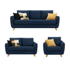 ALTO HOGAR - Juego de Sala 3 2 1 Tamahra Gris Claro