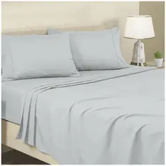 GENERICO - JUEGO DE SÁBANAS 2 PLAZAS MICROFIBRA PREMIUM