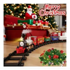 GENERICO - Tren Navideño para Base de Arbol GRANDE 22pcs A1 PREMIUN