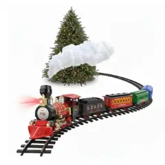 GENERICO - Tren Navideño GRANDE DE 22pcs A1 CON BOTA HUMO LUZ MUSICAL