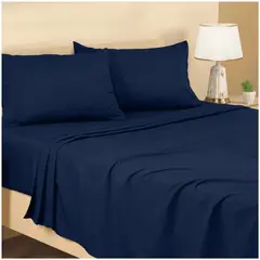 GENERICO - JUEGO DE SÁBANAS 1 PLAZA MICROFIBRA PREMIUM