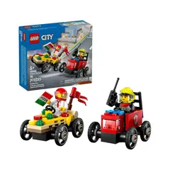 LEGO - City Pizza vs Fire Truck Race Car Pack 60458