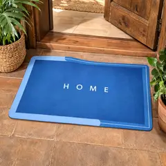 GENERICO - Alfombra Absorbente para Baño rectangular color Azul