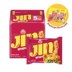 GENERICO - SOPA INSTANTANEA JIN RAMEN OTTOGI SABOR CARNE PICANTE PACK 5 UNID. 120 GR. C/U.
