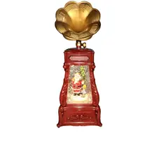 GENERICO - Caja musical de Navidad con movimiento de nieve y musica