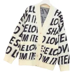 GENERICO - Chompa Cárdigan Share Love - Estilo Kawaii Oversize